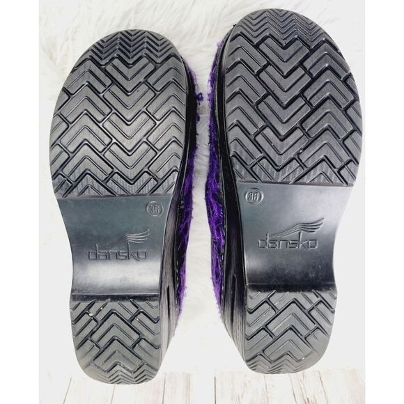 Dansko Clogs Purple Swirl, Purple Wave, Size EU36, Felted Wool Clog - Picture 8 of 12